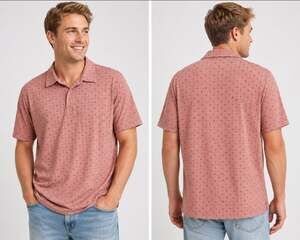 01Algo New Performance Mens Polo Shirt 3XL Golf UV SPF40 Quick Dry NWT New T60